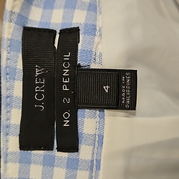 J.Crew No.2 Pencil Skirt, Gingham - Picture 6 of 6